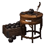 Image of item cannonballCarvingStation for general information in codex.