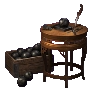 Image of item cannonballCarvingStation for general information in codex.