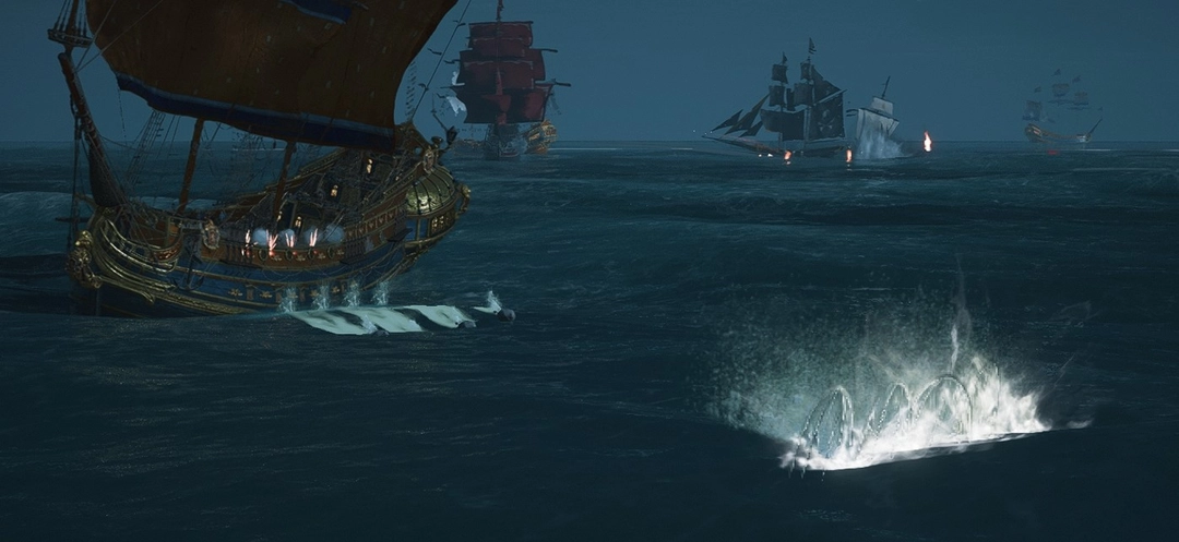Image of the wave torpedo attack of the Wolvenjager