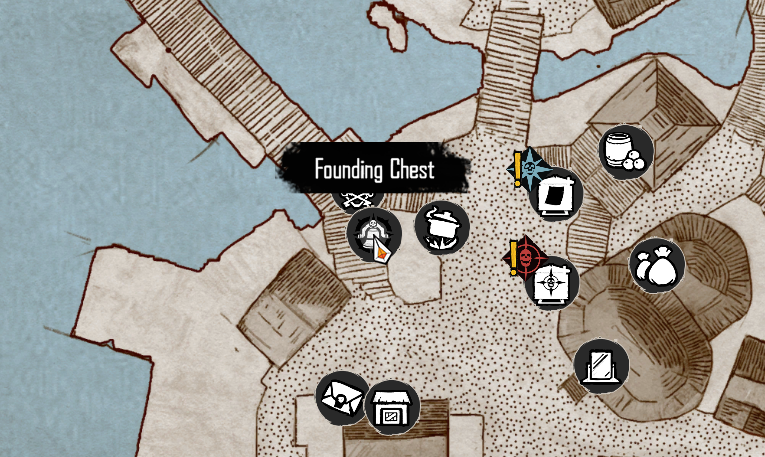 Founding Chest location in Sainte Anne on the Map